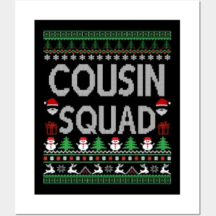 cousin squad - ugly christmas cousin squad Posters and Art